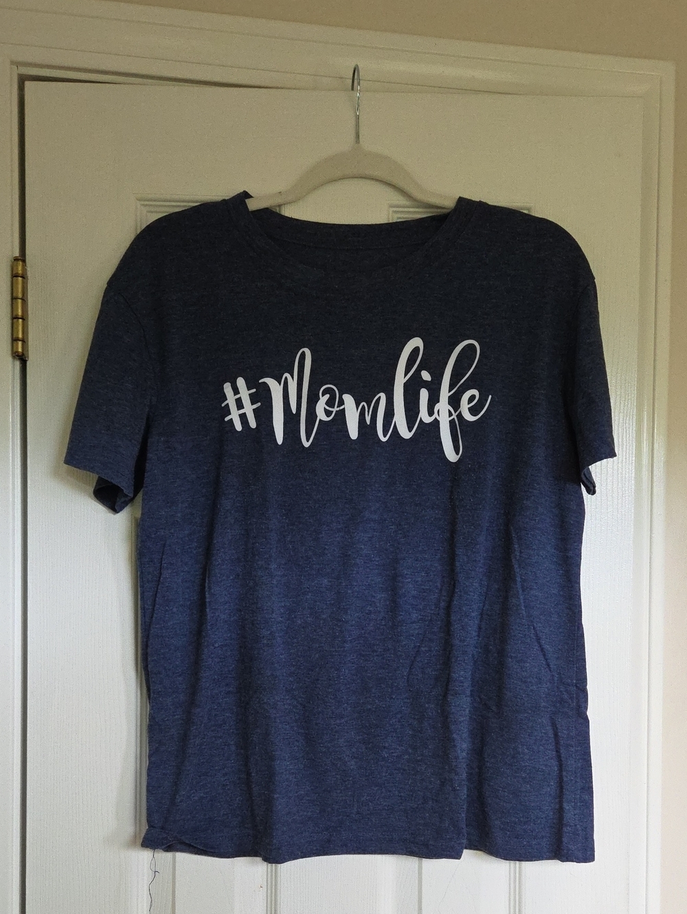#Momlife Women's Medium T-Shirt in Navy Heather